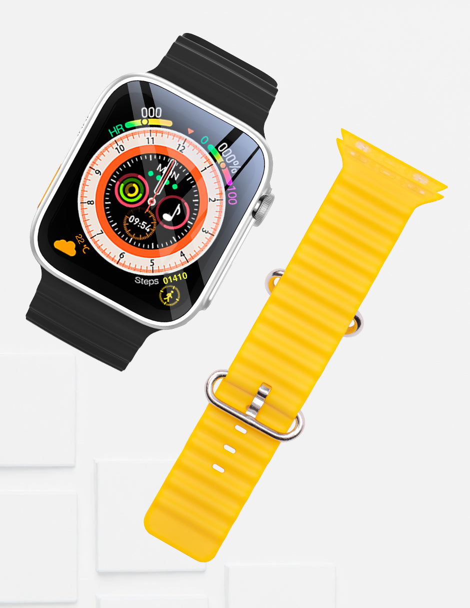 Image SmartWatch Silver Correa Amarilla