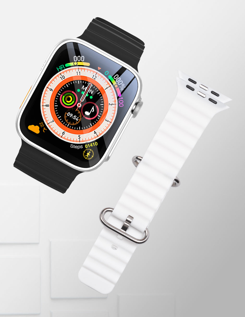 Image SmartWatch Silver Correa Blanca