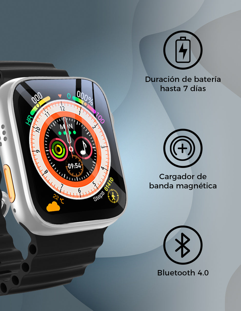 Image SmartWatch Silver Correa Verde