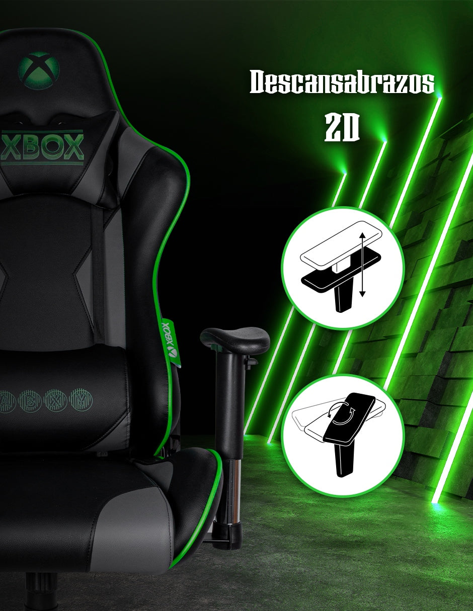 Image Silla Gamer XBOX Essential Negro/Gris