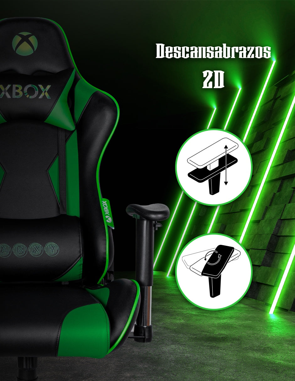 Image Silla Gamer XBOX Essential Negro/Verde