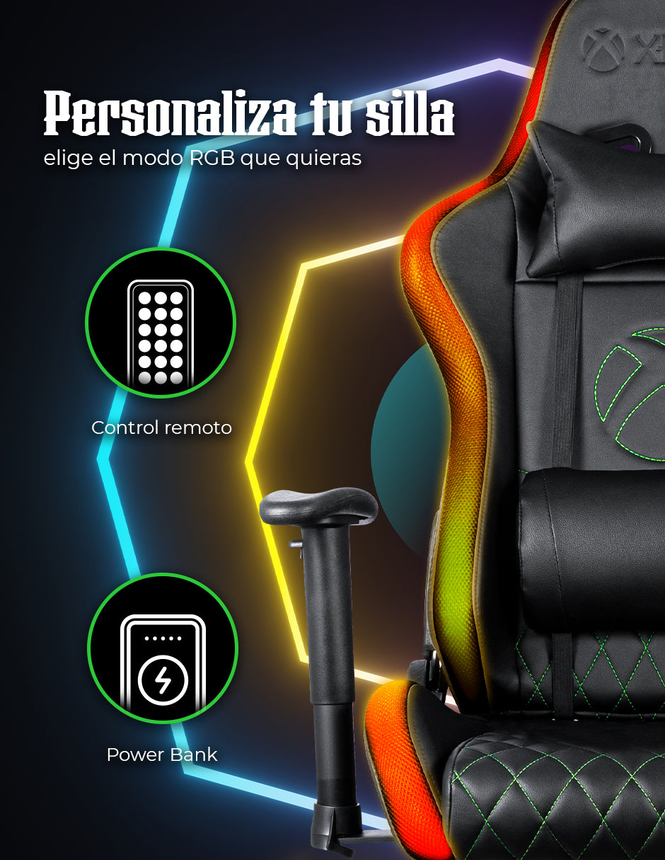 Image Silla Gamer XBOX LED RGB