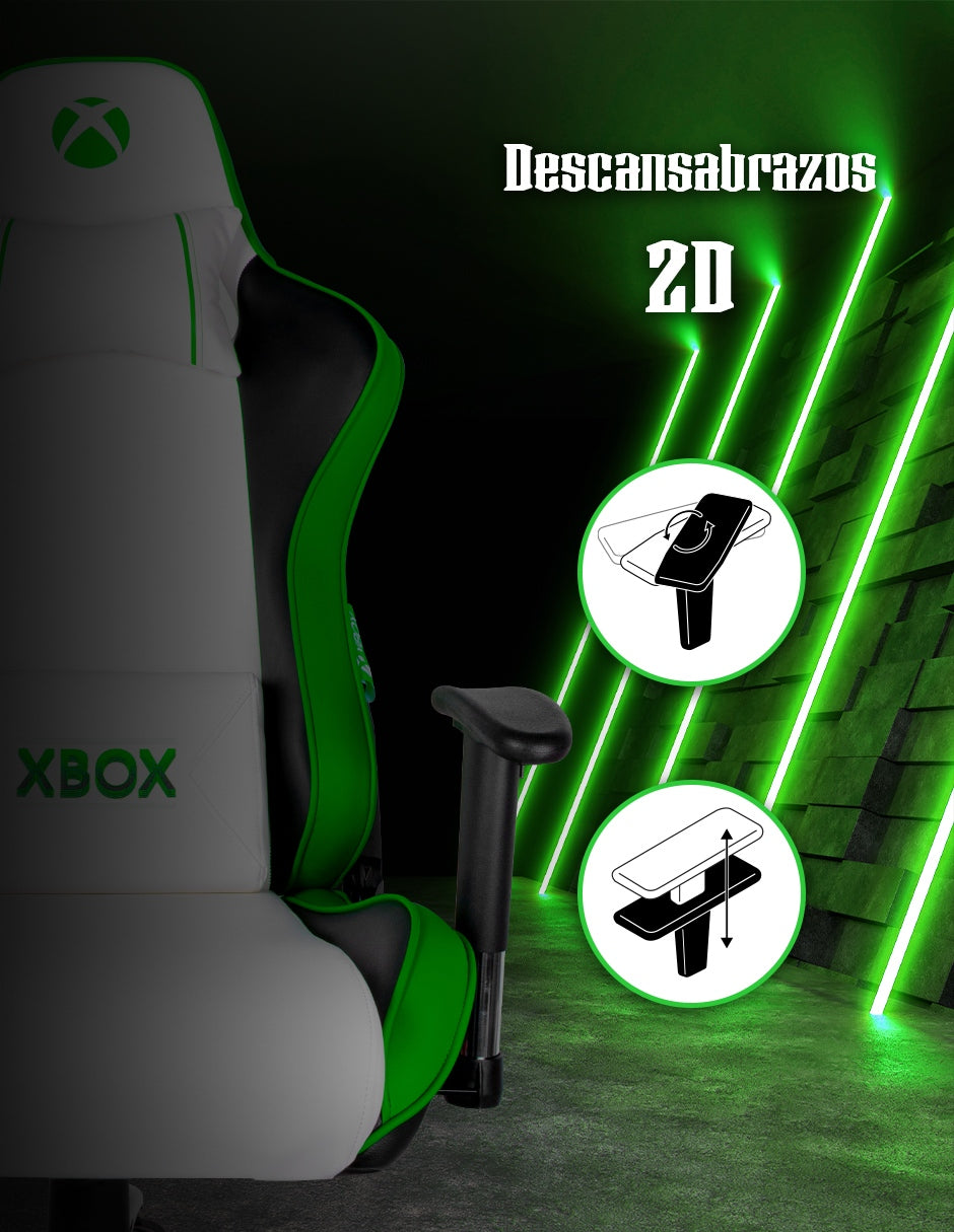 Image Silla Gamer XBOX Pro Blanco/Verde